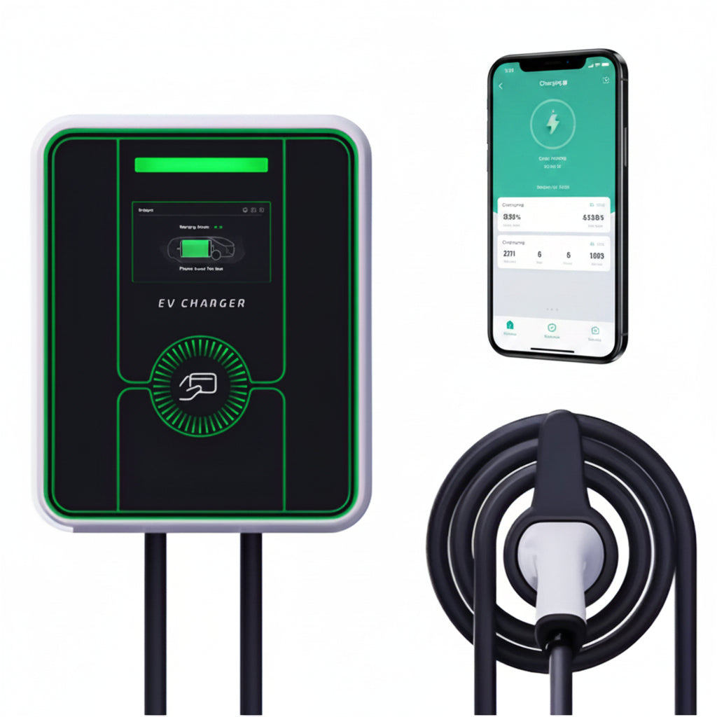 GridGlow Emerald 48A App-Smart EV Charger