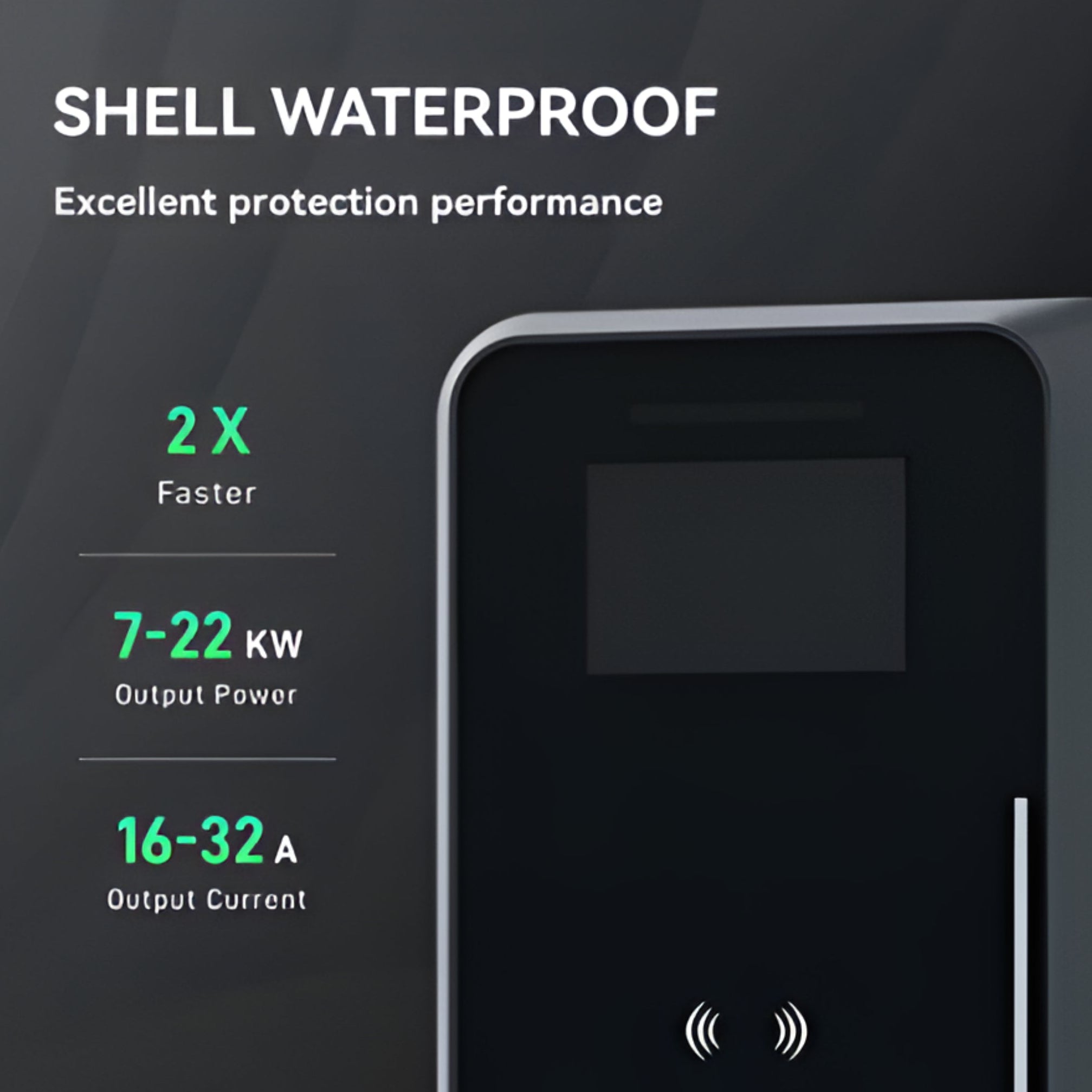VoltAtelier Onyx Pro 80A EV Wall Charger