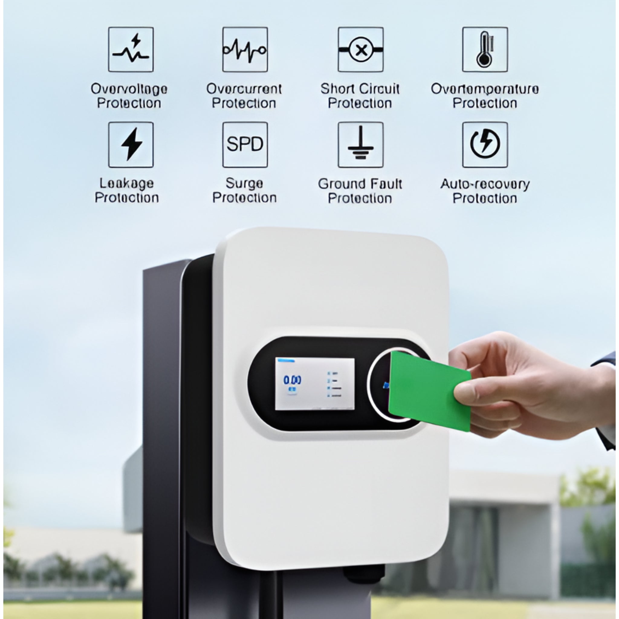 LumenCharge Halo 48A Smart EV Wall Charger