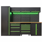 ApexForge Shadowline Pro Modular Garage Cabinet System