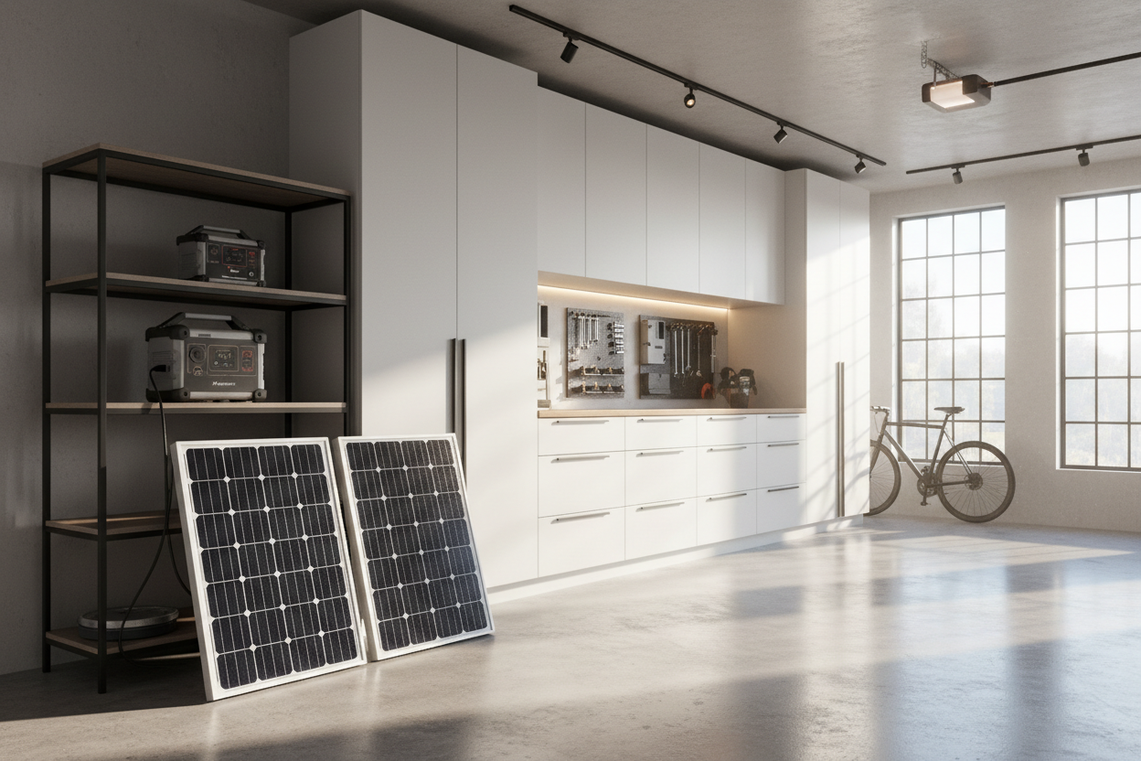 Slideshow Image 2 — Complete Garage Power + Storage System